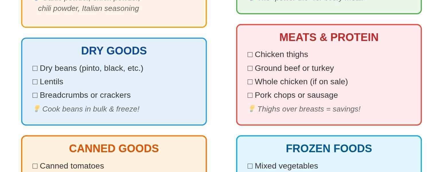 How to Create a Grocery Budget That Works for You
