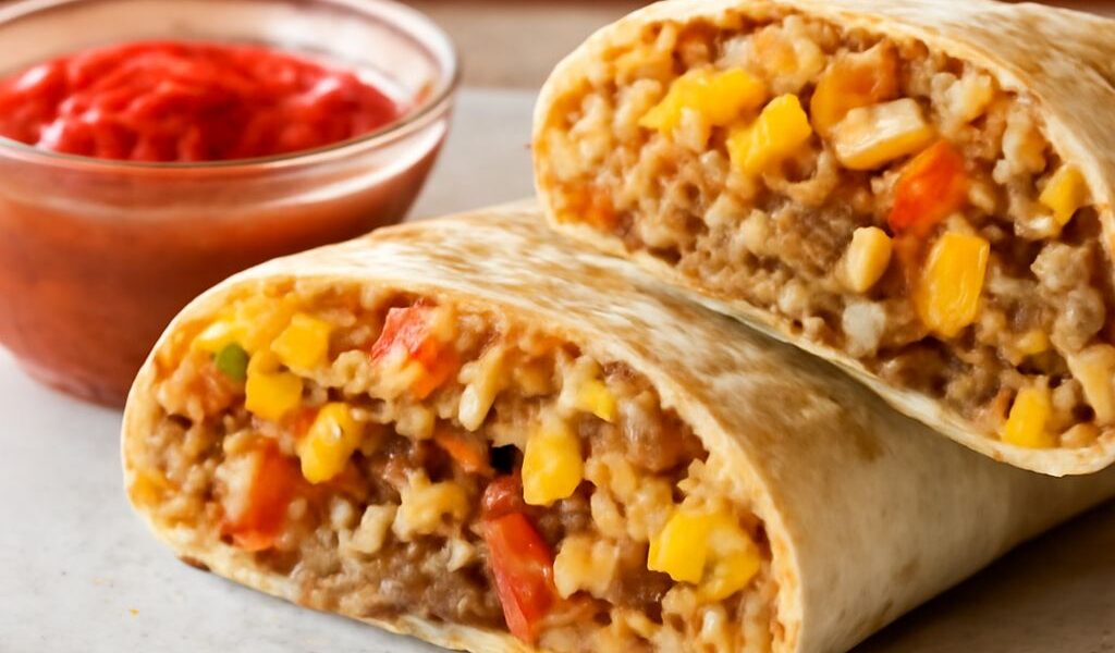 Hot rocks influence on grande burrito where burrito meets churro