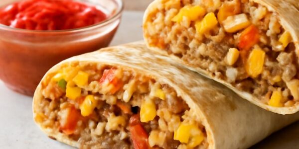 Hot rocks influence on grande burrito where burrito meets churro