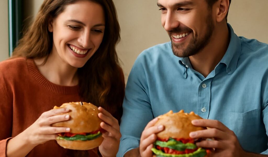 Delicious tropical burger and avocado burger menu options