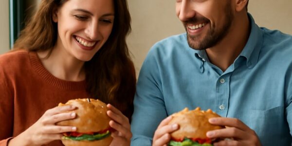 Delicious tropical burger and avocado burger menu options