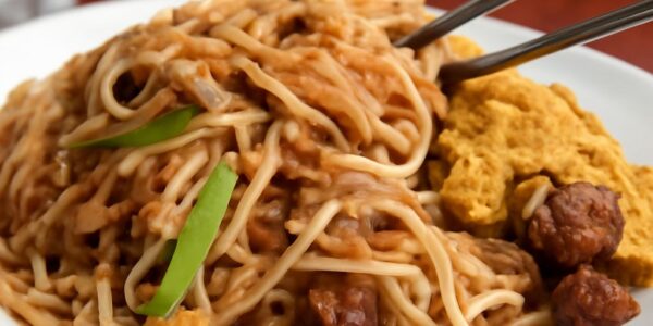 A vibrant display of Thai flavors featuring khon thai and thai purple elements