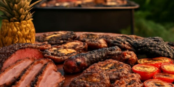 Grill out with a mix grill using a white grill and kettle