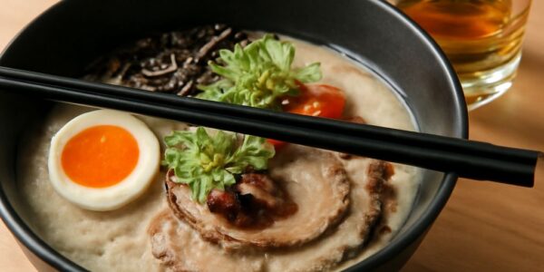 Whiskey and ramen, including electric ramen and whisky menu options