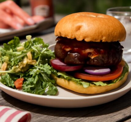 Grazers enjoying BBQ with pink bamboo and the black gold grill