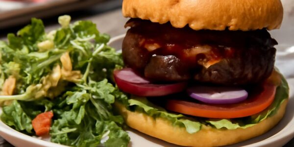 Grazers enjoying BBQ with pink bamboo and the black gold grill