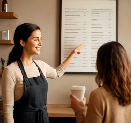 A display of coffee shop menu and city cafe menu offerings