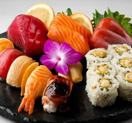 Otoro sushi, kanpachi sushi, and more