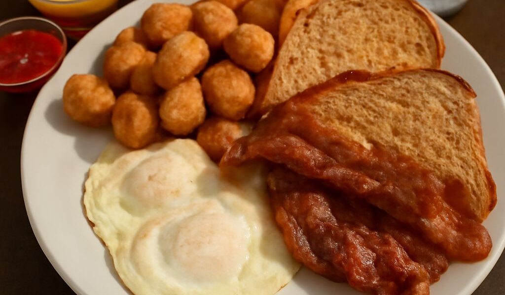A delicious serving of grits and eggs with a hint of pinons, popular in medinas