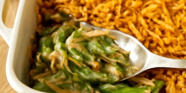 Green bean casserole recipe for easy and simple preparation