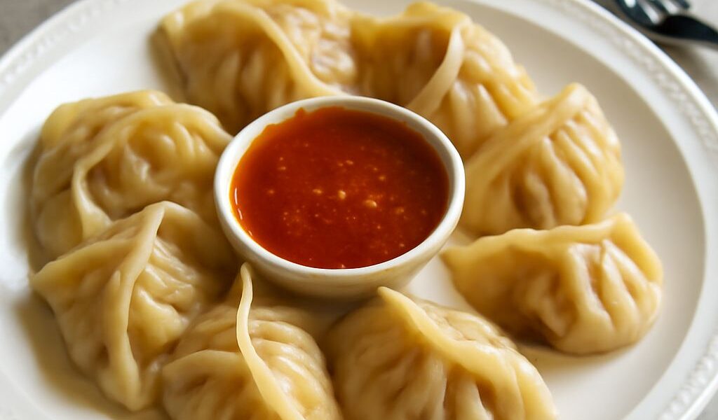 A plate of momo dumplings showcasing the rich flavors of Nepali and Indian food